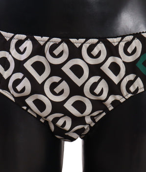 Dolce & Gabbana Multicolor DG Logo Print Slip Bottom Underwear