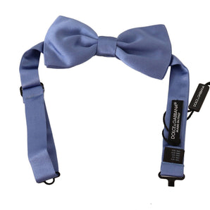 Dolce & Gabbana Elegant Purple Silk Bow Tie