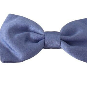 Dolce &amp; Gabbana Elegant Purple Silk Bow Tie