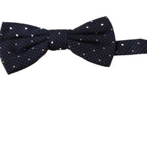 Dolce &amp; Gabbana Elegant Silk Bow Tie in Dark Blue