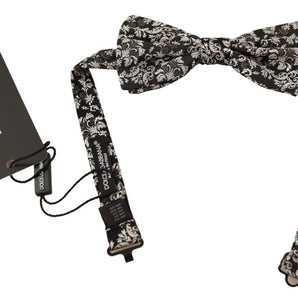 Dolce & Gabbana Floral Silk Bow Tie Luxe