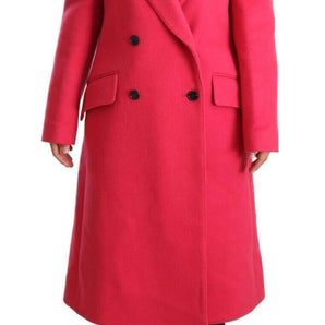 Dolce & Gabbana Elegant Pink Wool-Cashmere Coat