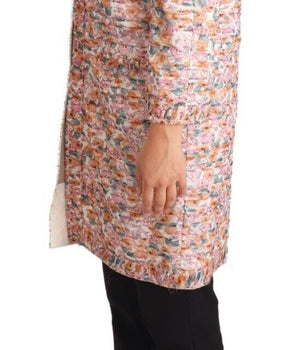 Dolce & Gabbana Elegant Floral Silk Trench Coat Dolce & Gabbana 