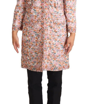Dolce & Gabbana Elegant Floral Silk Trench Coat Dolce & Gabbana 