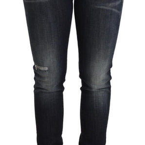 Dolce &amp; Gabbana Chic Blue Slim Skinny Jeans