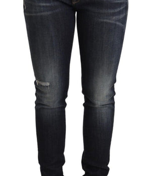 Dolce & Gabbana Blue Wash Slim Skinny Denim Cotton Stretch Jeans Dolce & Gabbana 