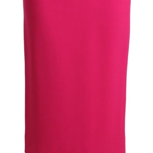 Dolce &amp; Gabbana Elegant High-Waisted Pencil Skirt in Pink