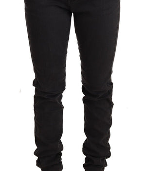 PINKO Black Cotton Stretch Skinny Mid Waist Women Denim Jeans PINKO 