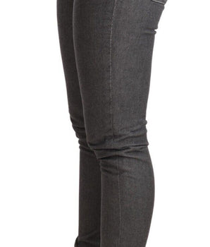 Acht Gray Low Waist Skinny Denim Trouser Jeans