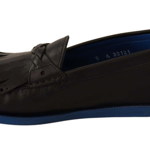 Dolce & Gabbana Italian Luxury Leather Tassel Loafers