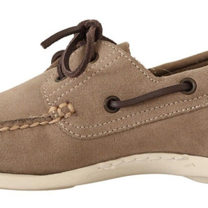 Pollini Elegant Beige Suede Moccasins for the Discerning Gentleman Pollini 