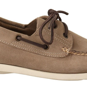 Pollini Elegant Beige Suede Moccasins for the Discerning Gentleman Pollini 