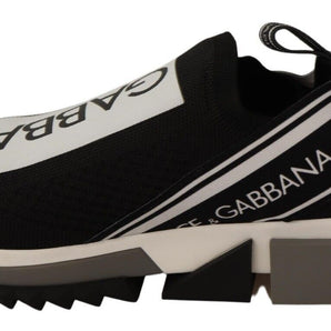 Dolce & Gabbana Chic Monochrome Sorrento Slip-On Sneakers