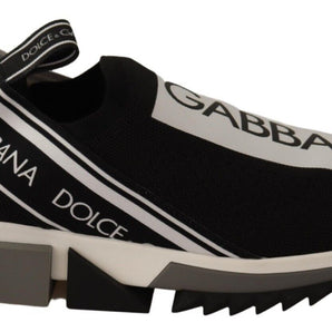 Dolce & Gabbana Chic Monochrome Sorrento Slip-On Sneakers
