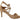 Maria Christina Elegant Beige Suede Ankle Strap Heels