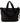 Dolce & Gabbana Black Denim Leather Shoulder Strap Messenger Bag