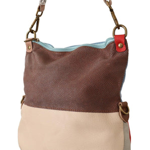 EBARRITO Chic Multicolor Leather Tote with Gold Accents EBARRITO 