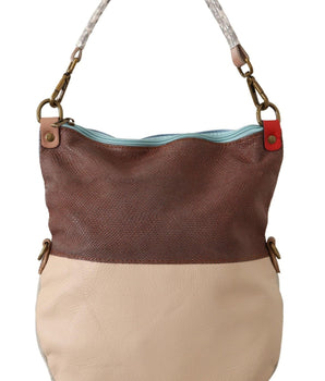 EBARRITO Chic Multicolor Leather Tote with Gold Accents EBARRITO 