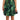 Dolce & Gabbana Elegant Flared Mini A-Line Dress in Green Leaf Print