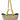 Dolce & Gabbana Beige Linen-Calf Tote with Gold Chain