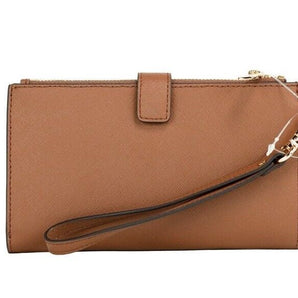 Michael Kors Jet Set Travel Equipaje Cartera grande de cuero con doble cremallera