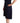 Roccobarocco Navy Blue Cotton Midi Halter Dress Roccobarocco 