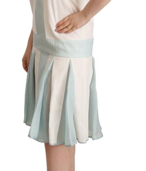 Sergei Grinko Multicolor Faux Pearl Sleeveless Shift Midi Dress Sergei Grinko 