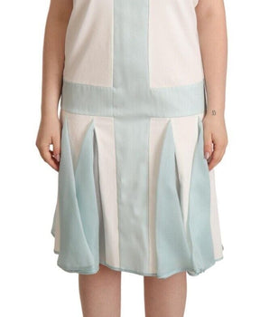 Sergei Grinko Multicolor Faux Pearl Sleeveless Shift Midi Dress Sergei Grinko 