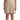 Guess Beige Checkered Pleated A-line Strapless Bustier Dress