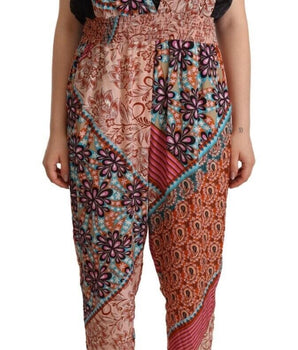 PINKO Multicolor Viscose Floral Print Women Jumpsuit Dress PINKO 