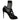 Dolce &amp; Gabbana Black Suede Tulle Ankle Boot Sandals