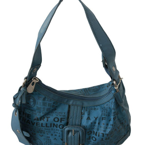 WAYFARER Chic Blue Fabric Shoulder Bag - Perfect for Everyday Elegance