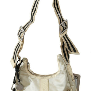 WAYFARER Chic White Fabric Shoulder Bag - Perfect for Any Occasion