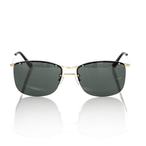 Frankie Morello gafas de sol Clubmaster con detalles dorados