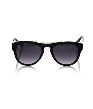 Frankie Morello Black Acetate Men Sunglasses