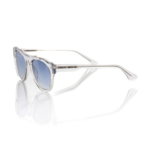 Frankie Morello Chic Shaded Blue Lens Wayfarer Sunglasses