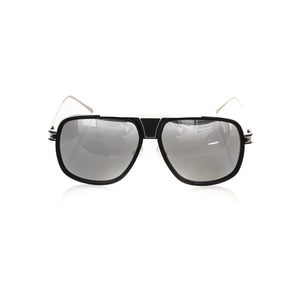 Frankie Morello Black Metallic Men Sunglasses