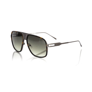 Frankie Morello Brown Metallic Fiber Men Sunglass