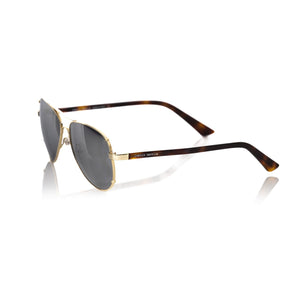 Frankie Morello Gold Metallic Fiber Men's Sunglass