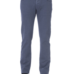 Jacob Cohen Sleek Blue Cotton Stretch Jeans