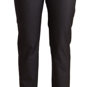 Dolce &amp; Gabbana Elegant Tailored Virgin Wool and Silk Pants