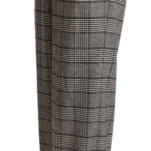 Dolce &amp; Gabbana Elegant High Waist Straight Trousers In Gray