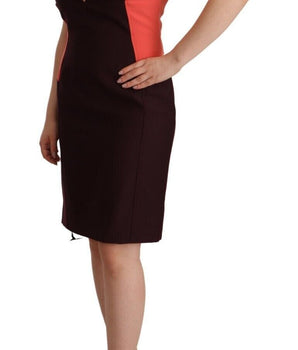 CO|TE Multicolor Polyester Sleeveless Sheath Knee Length Dress CO|TE 