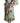 Dolce & Gabbana Green Floral Long Sleeves V-neck Midi Dress Dolce & Gabbana 