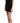 Roccobarocco Elegant Sleeveless Black Mini Dress with Gold Details Roccobarocco 