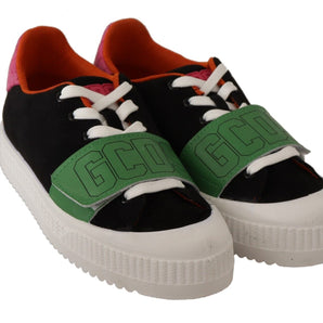 GCDS Stylish Multicolor Low Top Lace-Up Sneakers