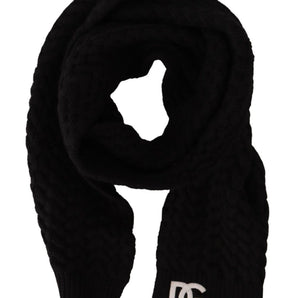 Dolce & Gabbana Elegant Black Cashmere Scarf