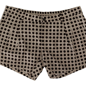 Dolce & Gabbana Elegant Polka Dot Cotton Shorts