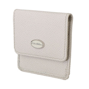 Dolce &amp; Gabbana Chic White Leather Condom Case Wallet