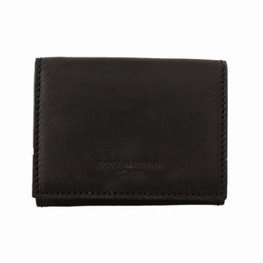 Dolce &amp; Gabbana Elegant Leather Trifold Multi Kit with Strap